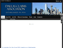 Tablet Screenshot of dallasclaims.com